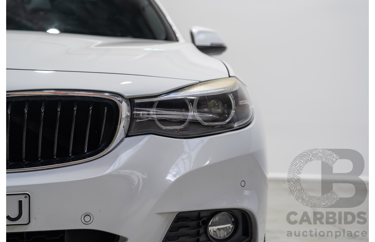 01/2017 BMW 330i M Sport Gran Turismo (RWD) F34 LCI MY17 5d Hatchback White Turbo 2.0L