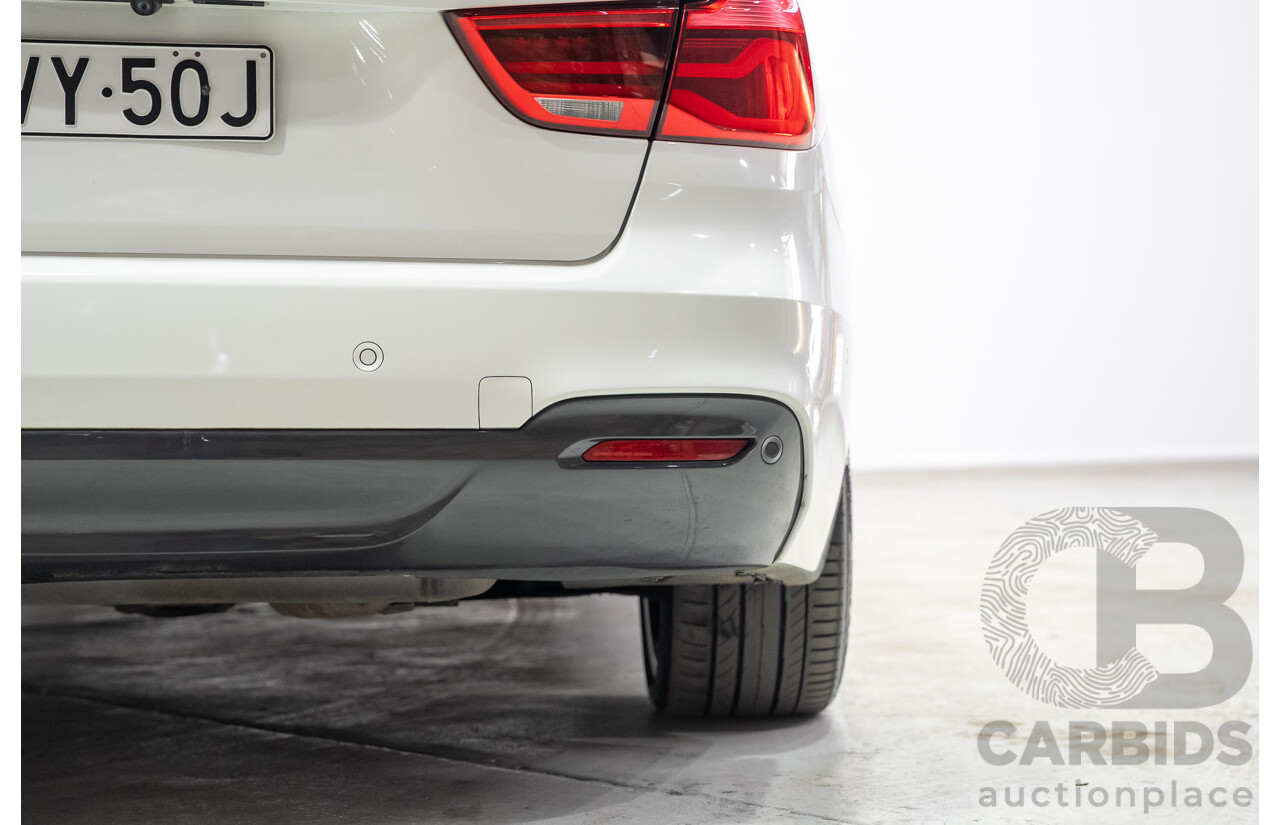 01/2017 BMW 330i M Sport Gran Turismo (RWD) F34 LCI MY17 5d Hatchback White Turbo 2.0L