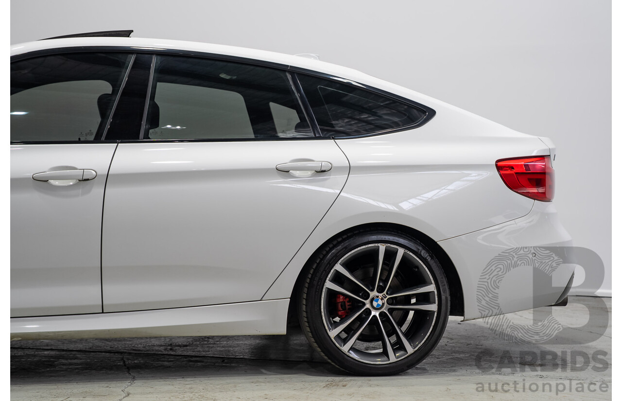 01/2017 BMW 330i M Sport Gran Turismo (RWD) F34 LCI MY17 5d Hatchback White Turbo 2.0L