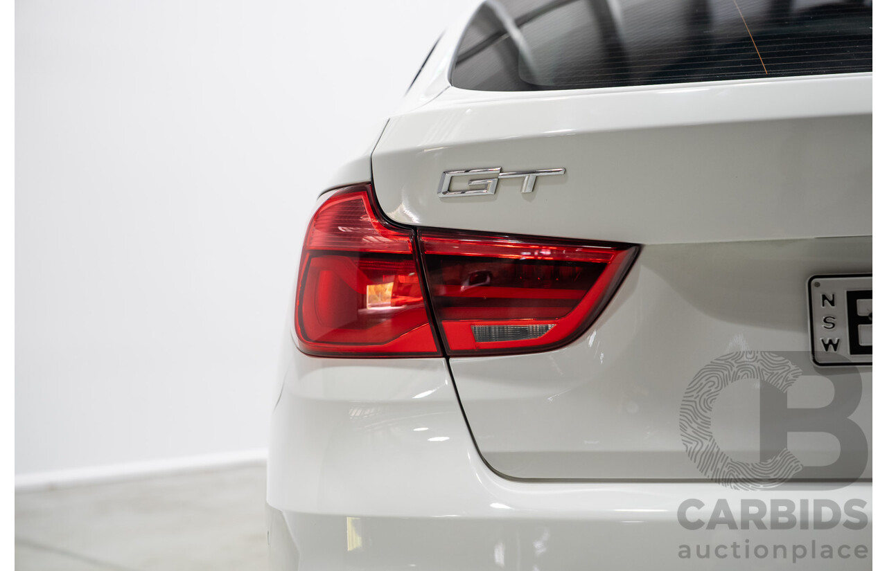 01/2017 BMW 330i M Sport Gran Turismo (RWD) F34 LCI MY17 5d Hatchback White Turbo 2.0L