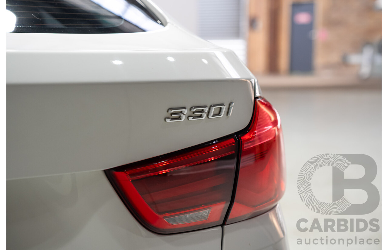 01/2017 BMW 330i M Sport Gran Turismo (RWD) F34 LCI MY17 5d Hatchback White Turbo 2.0L