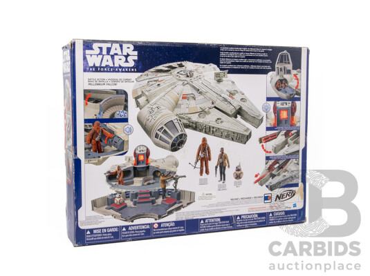 Vintage Boxed Star Wars 'The Force Awakens' Millennium Falcon by Hasbro Toys