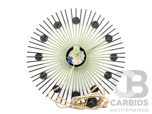 Vintage German Kubler Starburst Wall Clock