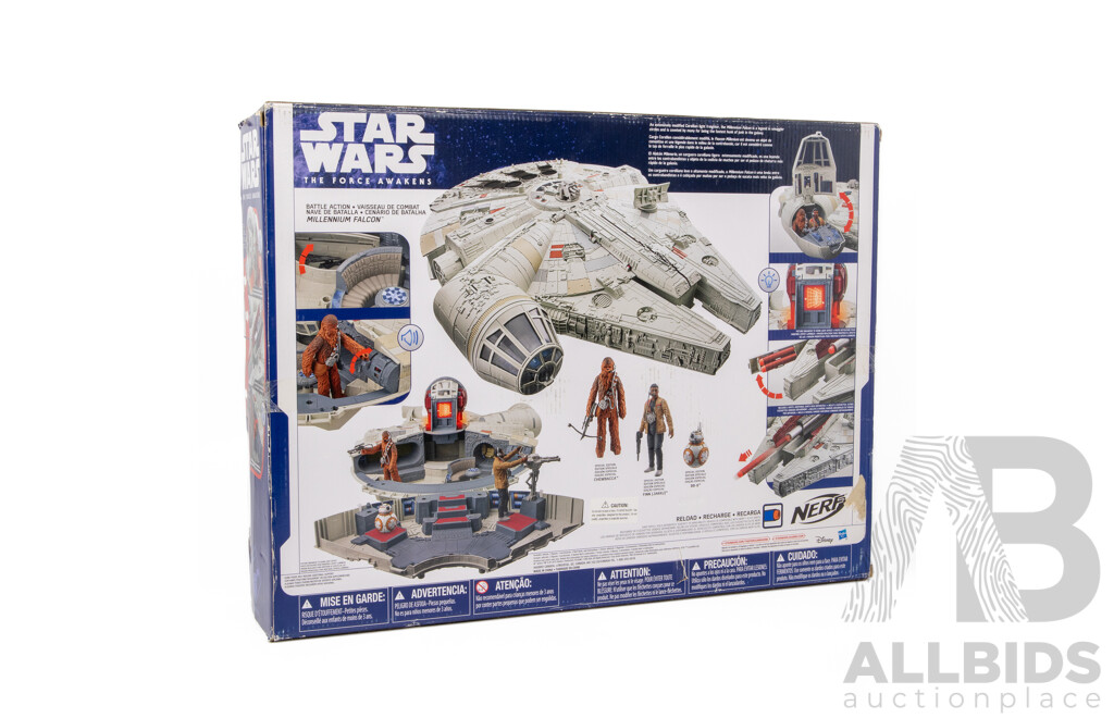 Vintage Boxed Star Wars 'The Force Awakens' Millennium Falcon by Hasbro Toys
