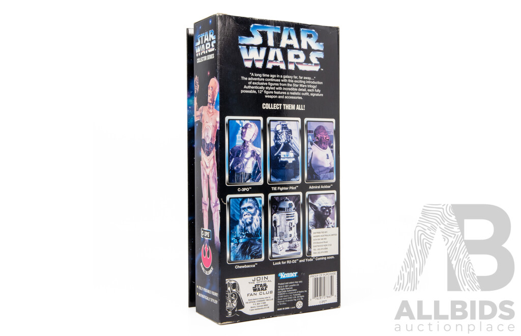 Vintage Star Wars Collector Series C-3PO in Original Box by Kenner Toys