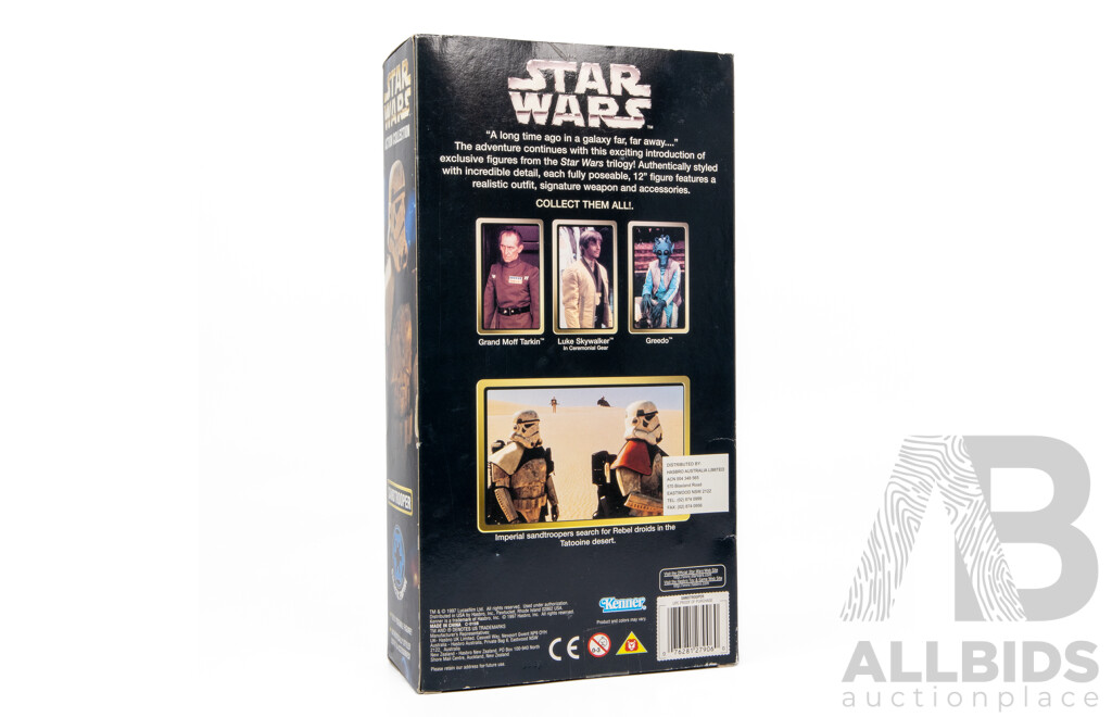 Vintage Star Wars Sandtrooper Figure in Original Box by Kennar Toys