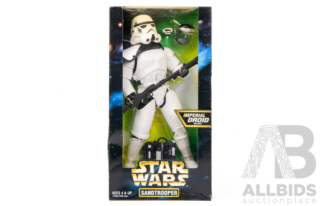 Vintage Star Wars Sandtrooper Figure in Original Box by Kennar Toys