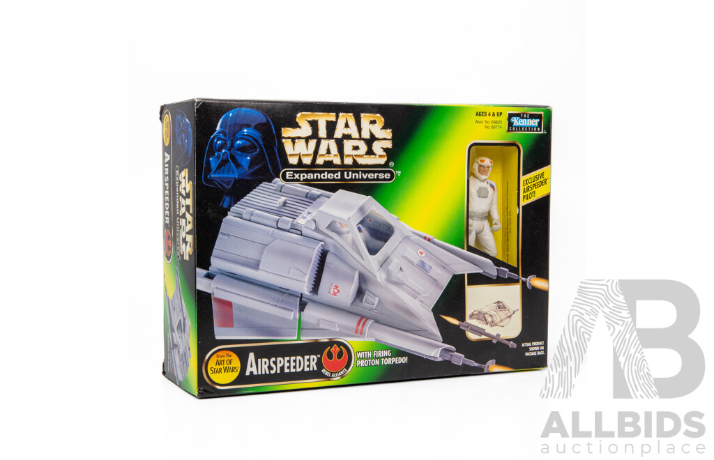 Boxed Star Wars Airspeeder with Firing Proton Torpedo by Kenner Toys