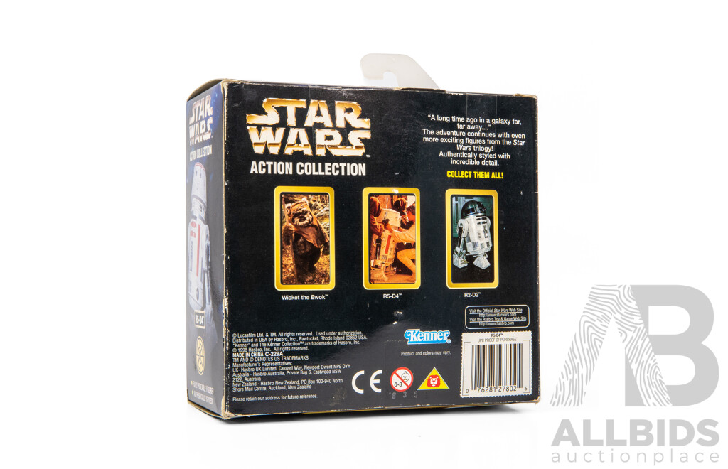 Boxed Star Wars R5-D4 Figure by Kenner Toys