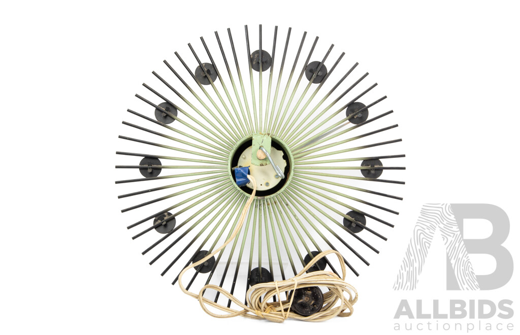 Vintage German Kubler Starburst Wall Clock