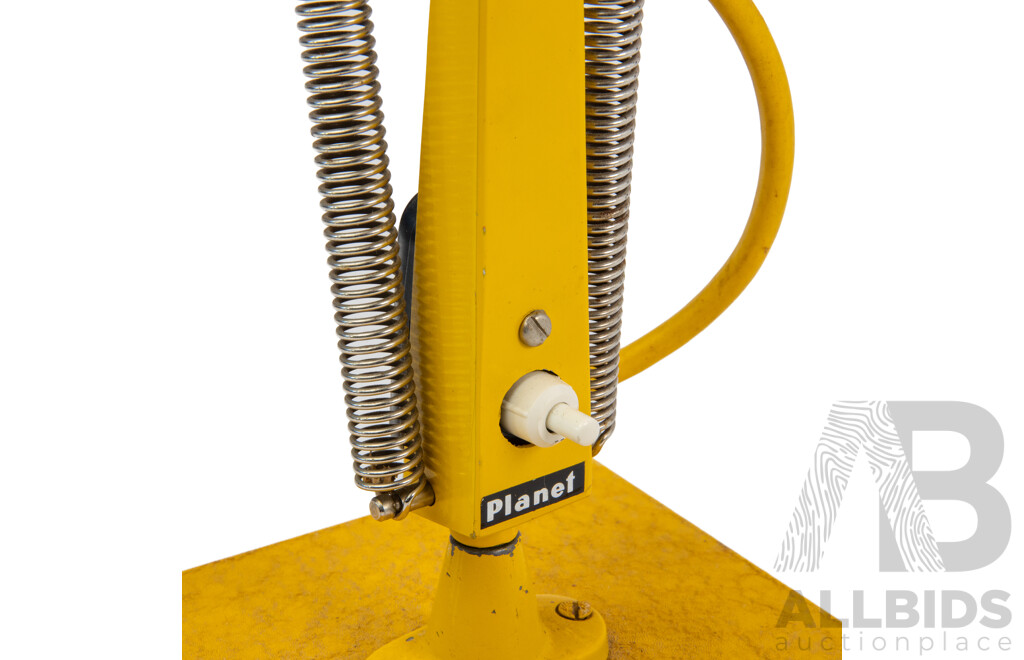 Vintage Yellow Planet Studio Desk Lamp
