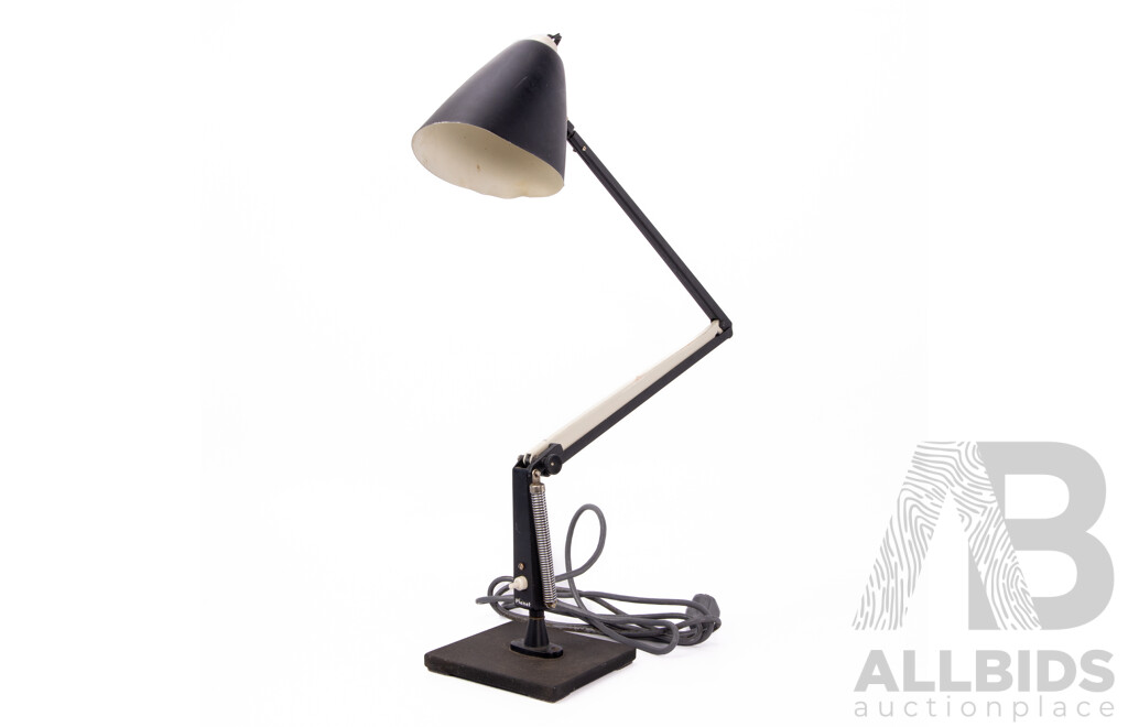 Vintage Black Planet Studio Desk Lamp