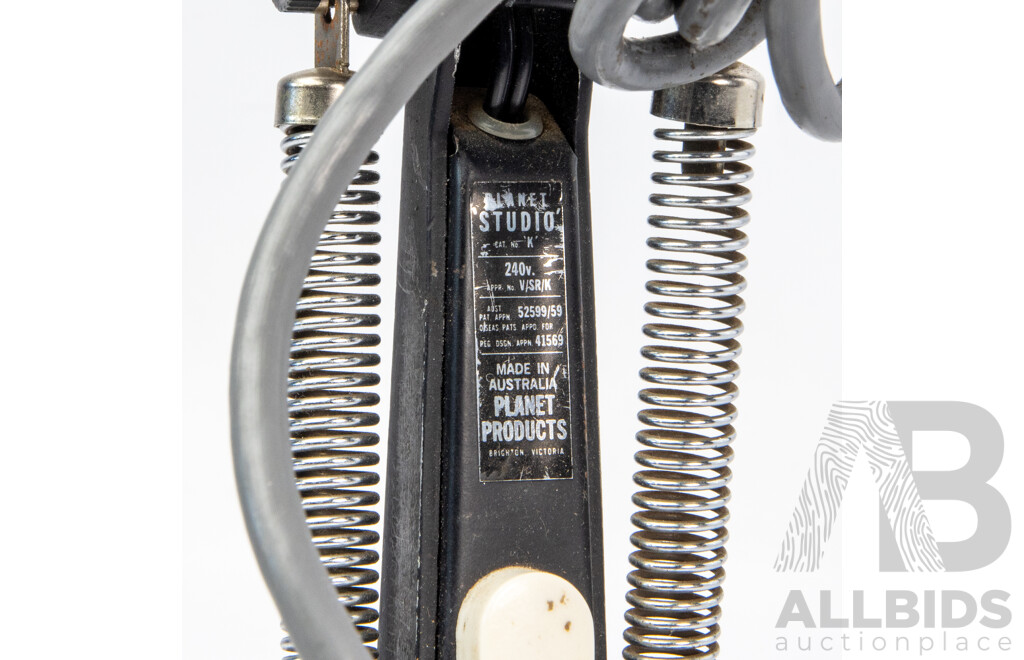 Vintage Black Planet Studio Desk Lamp