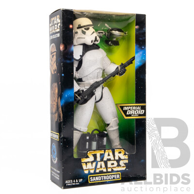 Vintage Star Wars Sandtrooper Figure in Original Box by Kennar Toys