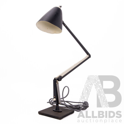 Vintage Black Planet Studio Desk Lamp