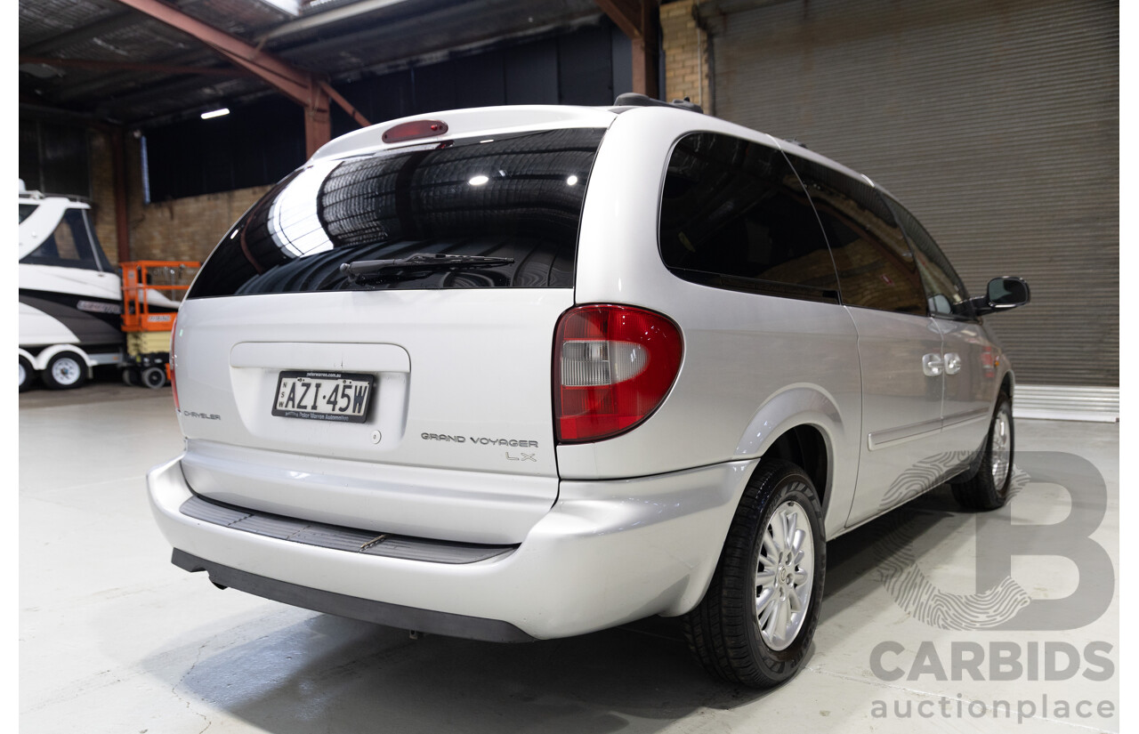 07/2006 Chrysler Voyager LX RG 05 Upgrade 4D Wagon Silver V6 3.3L