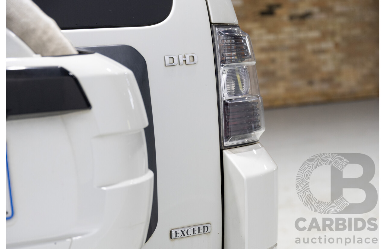 06/2010 Mitsubishi Pajero Exceed LWB (4x4) NT MY10 4d Wagon White Turbo Diesel 3.2L
