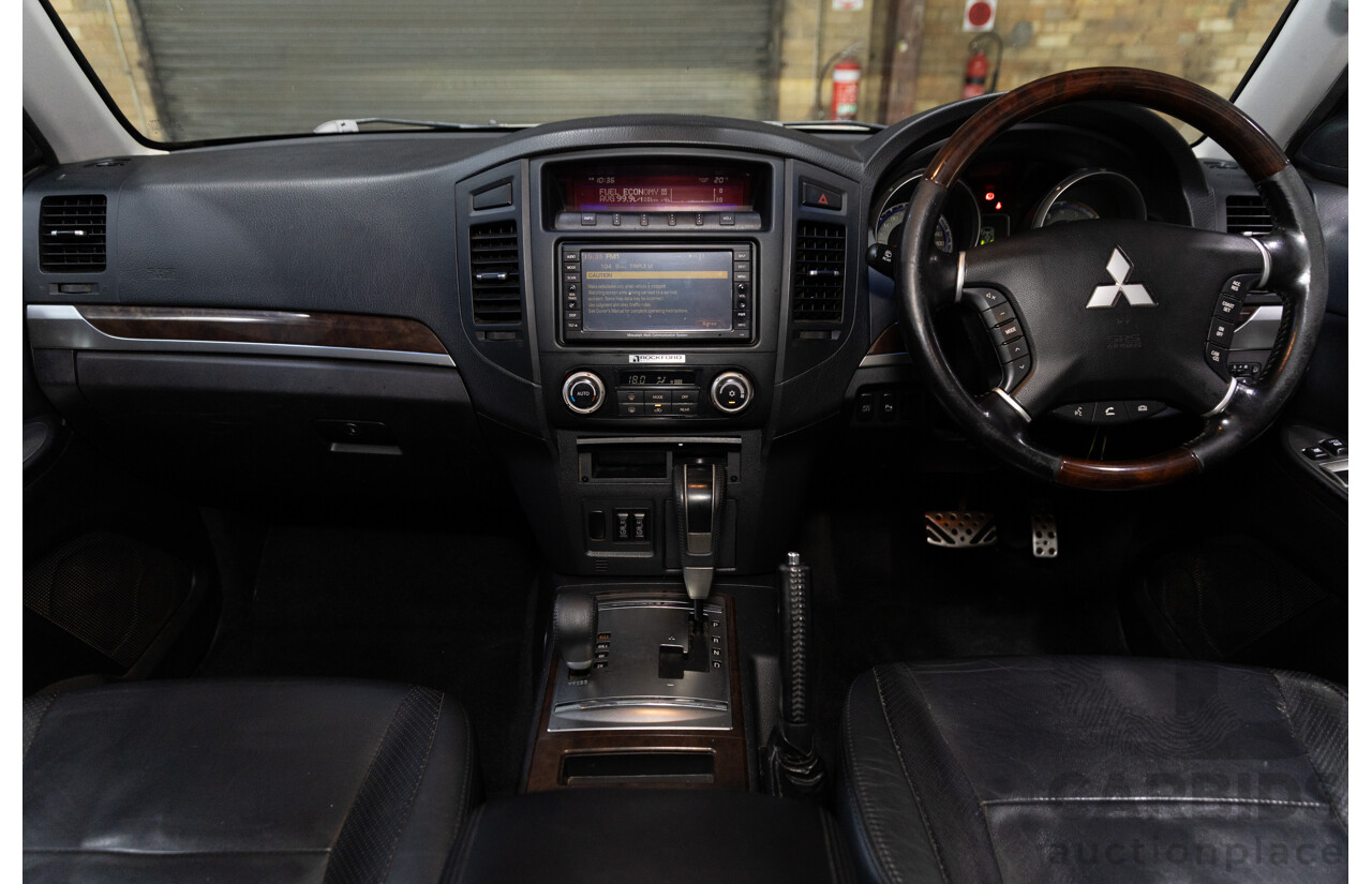 06/2010 Mitsubishi Pajero Exceed LWB (4x4) NT MY10 4d Wagon White Turbo Diesel 3.2L