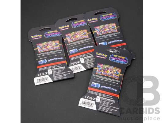 Four Pokémon Phantasmal Flames Mega Evolution Booster Packs