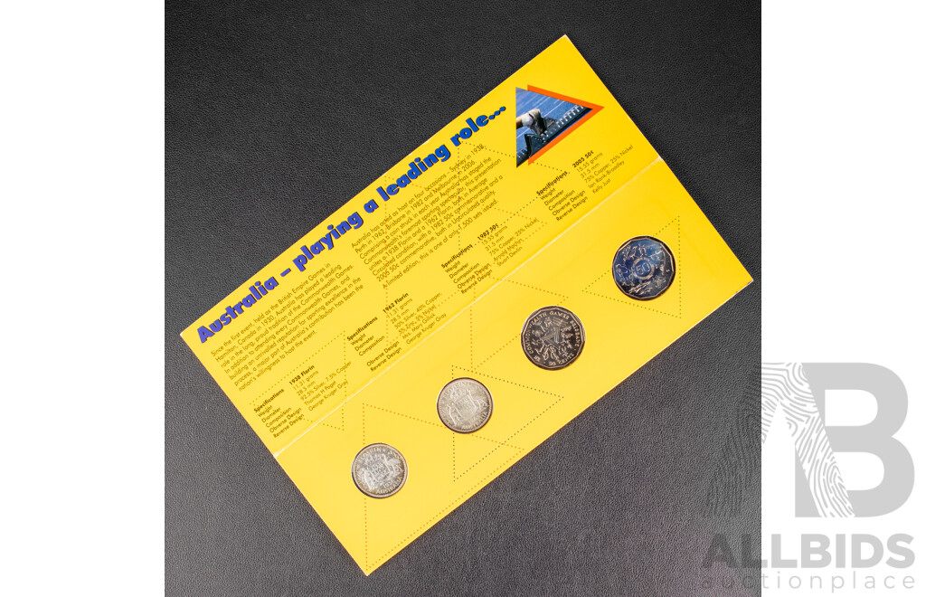 Australian Sherwood Host City Coin Collection Including 1938 and 1962 Silver Florins, Eight Commemorative Two Dollar Coins Including Four 2024 Paralympic Team, Three Olympic Team, Women's T20...................