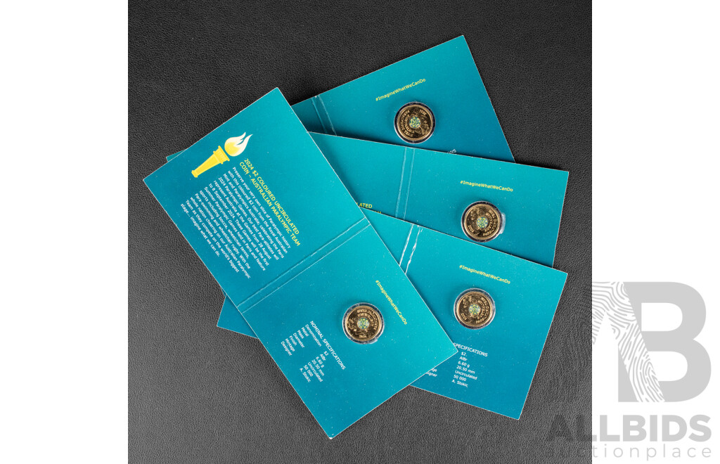 Australian Sherwood Host City Coin Collection Including 1938 and 1962 Silver Florins, Eight Commemorative Two Dollar Coins Including Four 2024 Paralympic Team, Three Olympic Team, Women's T20...................