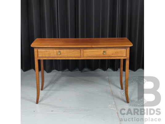 Modern Timber Two Drawer Hall Table
