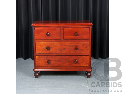 Reproduction Mahogany Chest of Four Drawers