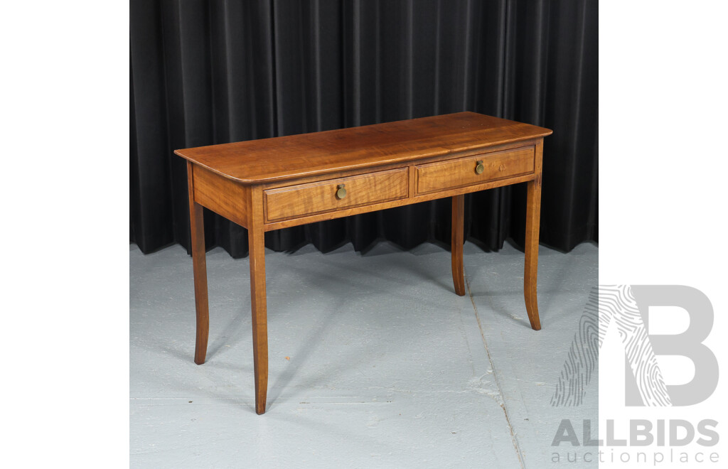 Modern Timber Two Drawer Hall Table