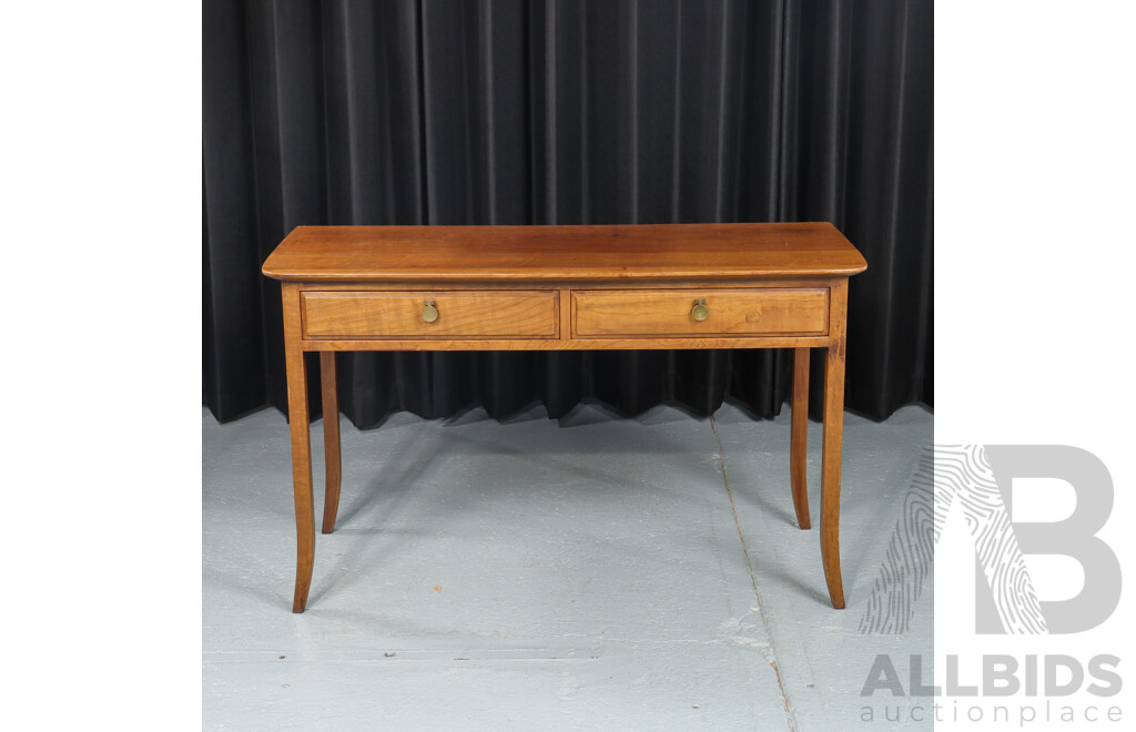 Modern Timber Two Drawer Hall Table