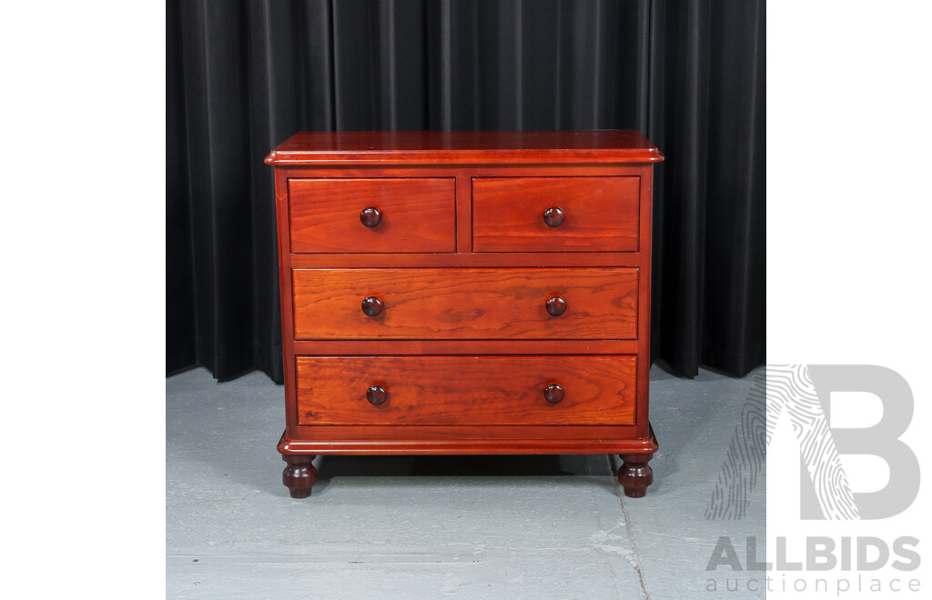 Reproduction Mahogany Chest of Four Drawers