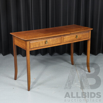 Modern Timber Two Drawer Hall Table