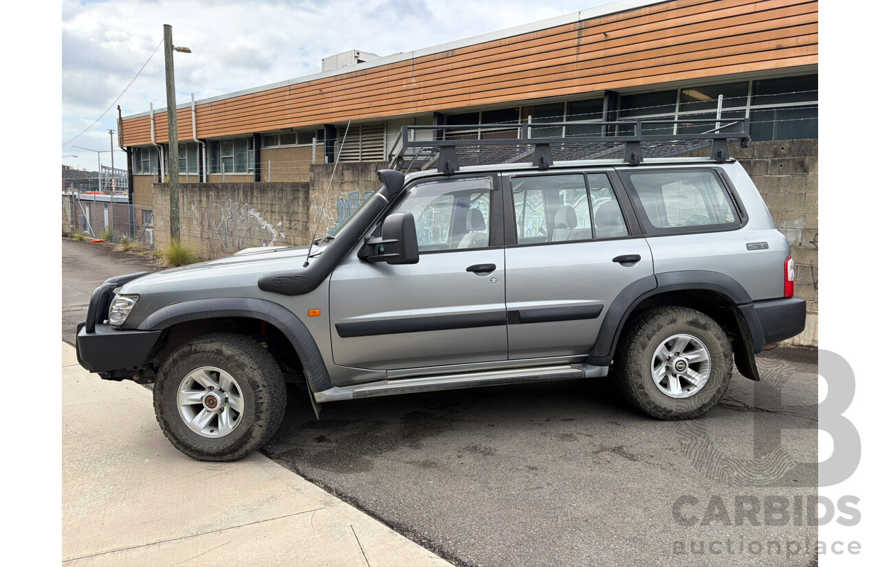 09/2003 Nissan Patrol ST (4x4) 4WD GU III 4D 7 Seat Wagon Silver Turbo Diesel 3.0L