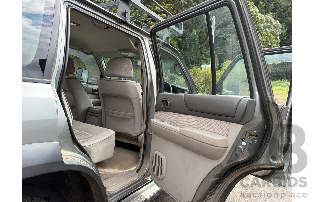 09/2003 Nissan Patrol ST (4x4) 4WD GU III 4D 7 Seat Wagon Silver Turbo Diesel 3.0L
