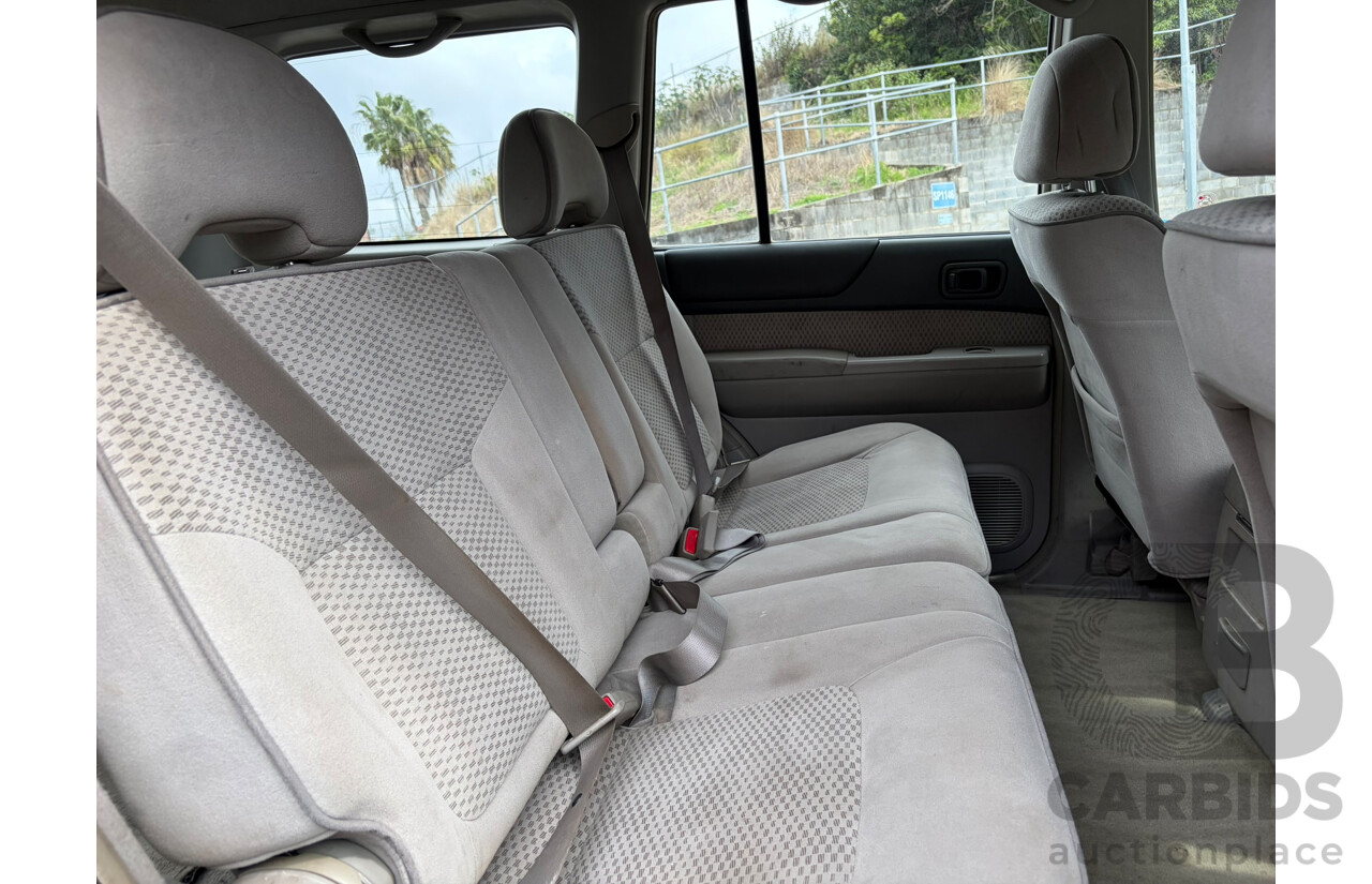09/2003 Nissan Patrol ST (4x4) 4WD GU III 4D 7 Seat Wagon Silver Turbo Diesel 3.0L