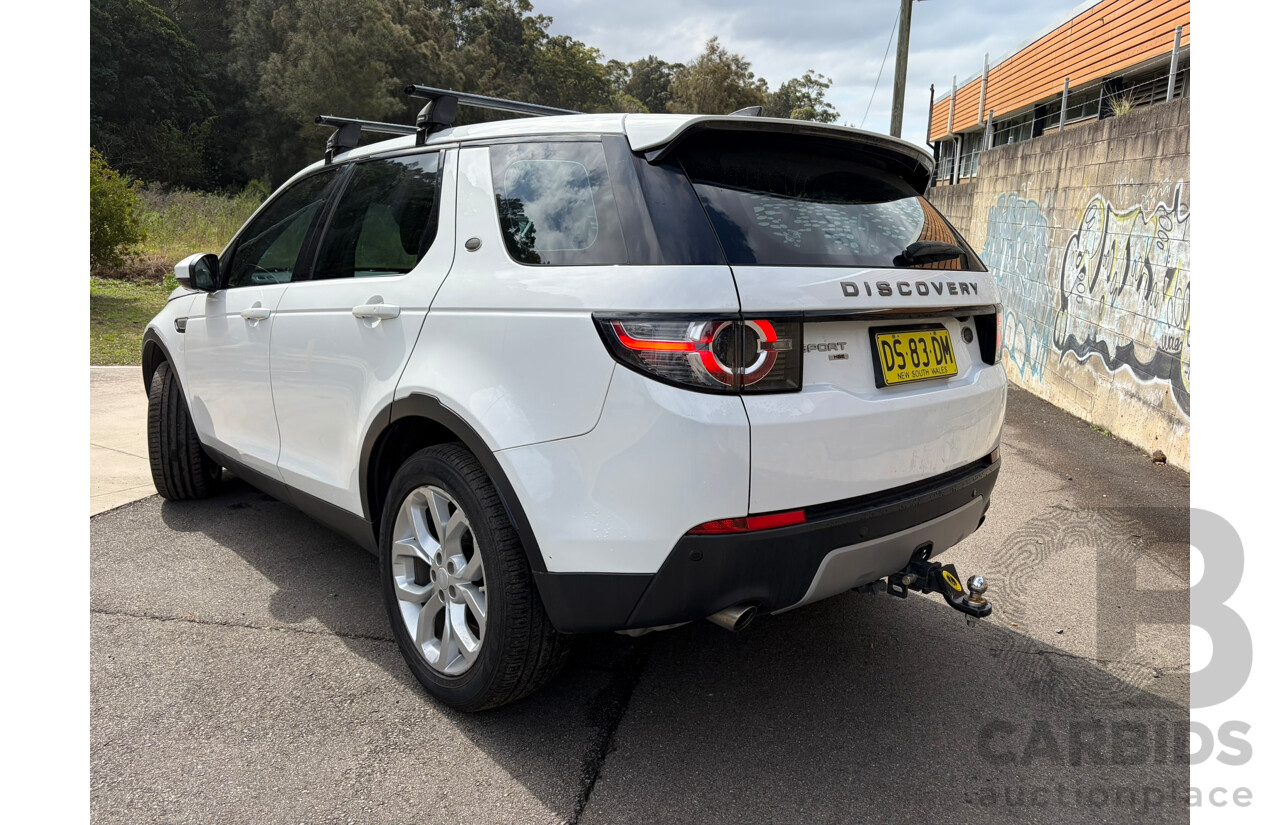 08/2017 Land Rover Discovery Sport TD4 180 HSE 7 SEAT AWD LC MY17 4D Wagon White Turbo Diesel 2.0L