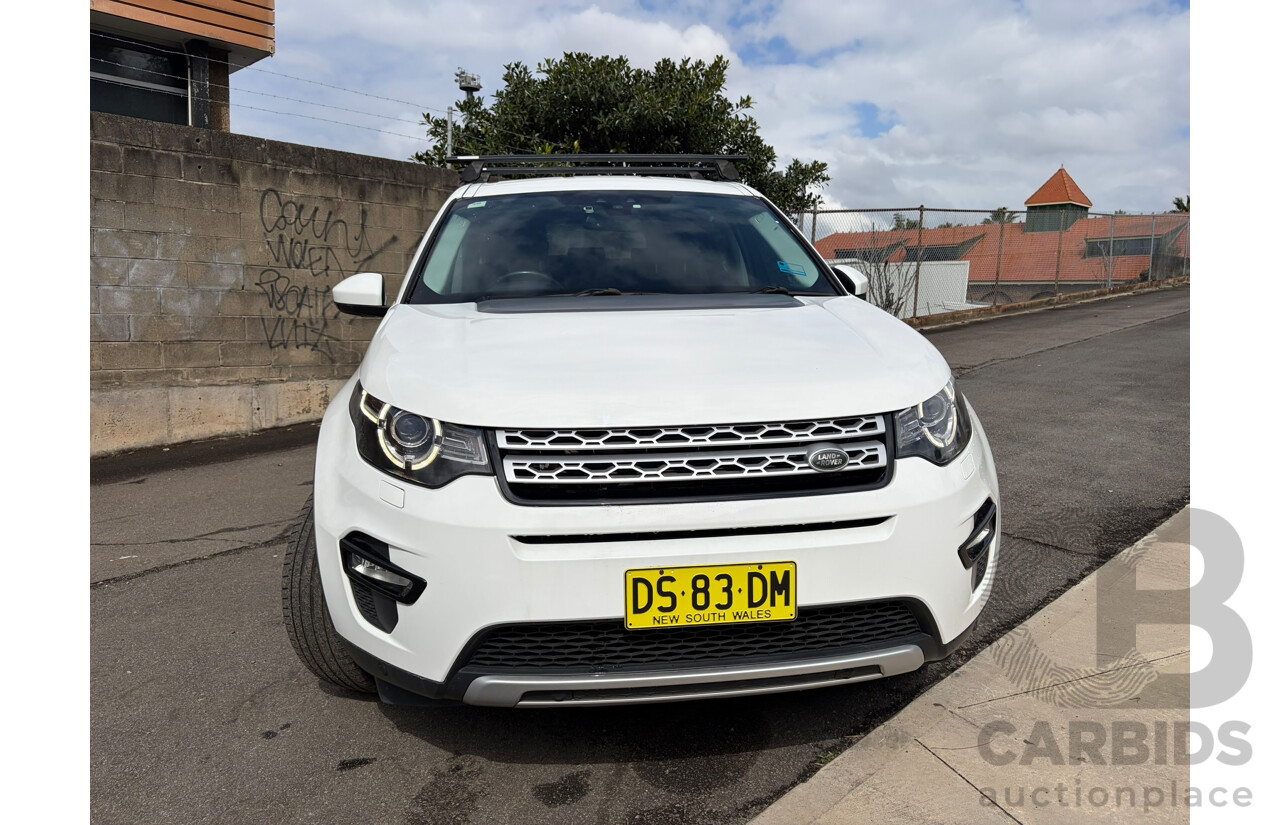 08/2017 Land Rover Discovery Sport TD4 180 HSE 7 SEAT AWD LC MY17 4D Wagon White Turbo Diesel 2.0L