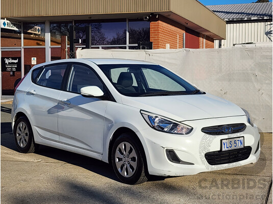 10/2016 Hyundai Accent Active RB4 MY17 5d Hatchback White 1.4L