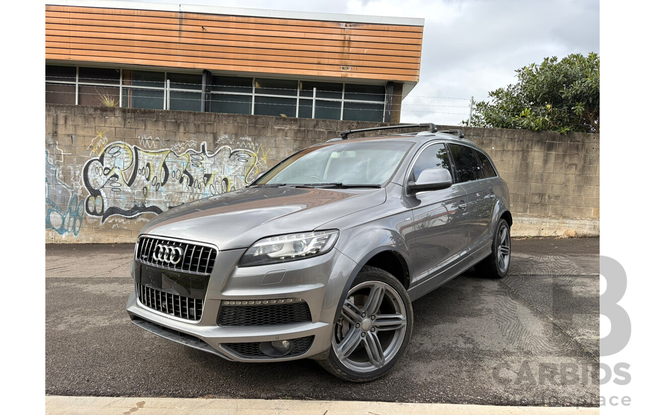 01/2014 Audi Q7 3.0 TDI QUATTRO AWD MY14 4D 7 Seat Wagon Grey Turbo Diesel 3.0L