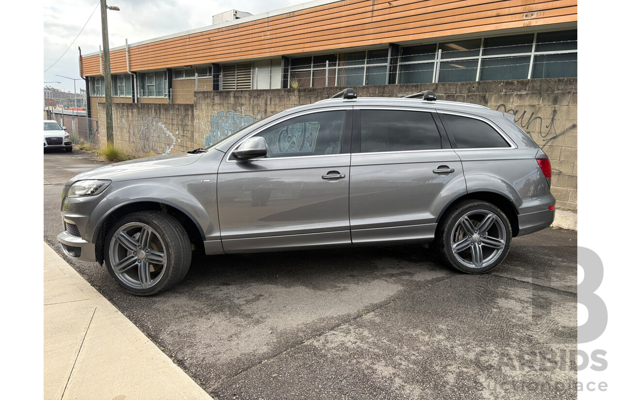 01/2014 Audi Q7 3.0 TDI QUATTRO AWD MY14 4D 7 Seat Wagon Grey Turbo Diesel 3.0L