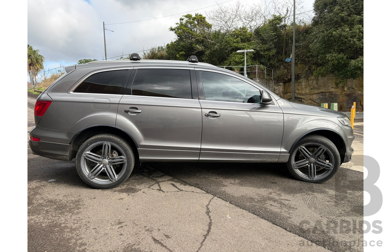 01/2014 Audi Q7 3.0 TDI QUATTRO AWD MY14 4D 7 Seat Wagon Grey Turbo Diesel 3.0L