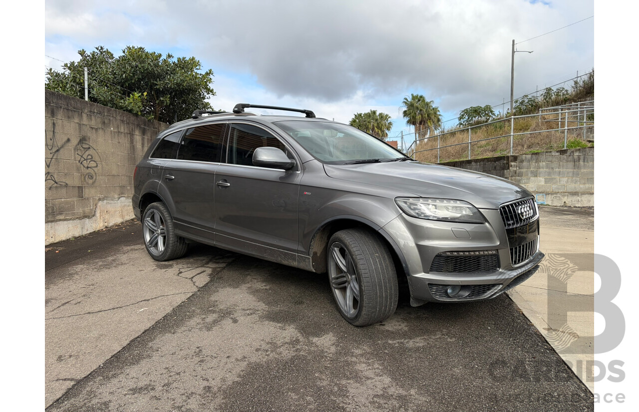 01/2014 Audi Q7 3.0 TDI QUATTRO AWD MY14 4D 7 Seat Wagon Grey Turbo Diesel 3.0L