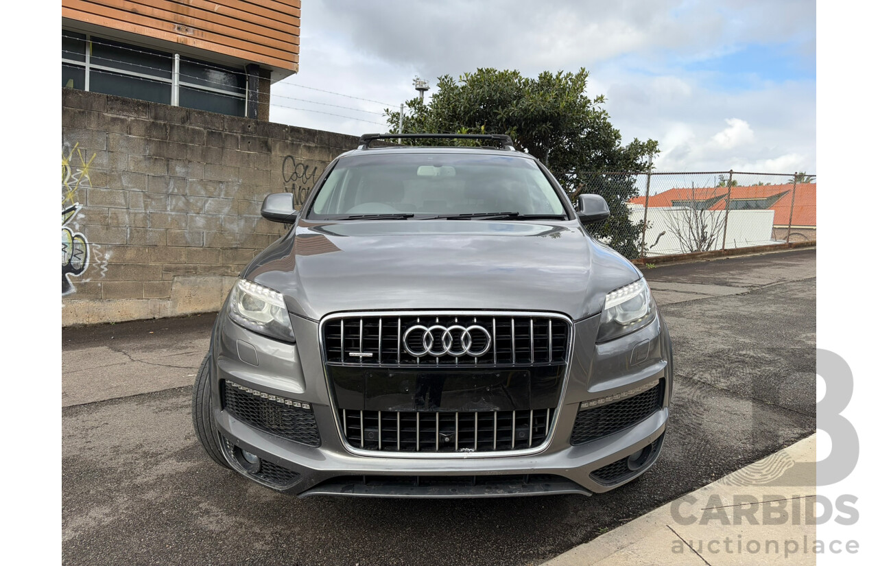 01/2014 Audi Q7 3.0 TDI QUATTRO AWD MY14 4D 7 Seat Wagon Grey Turbo Diesel 3.0L