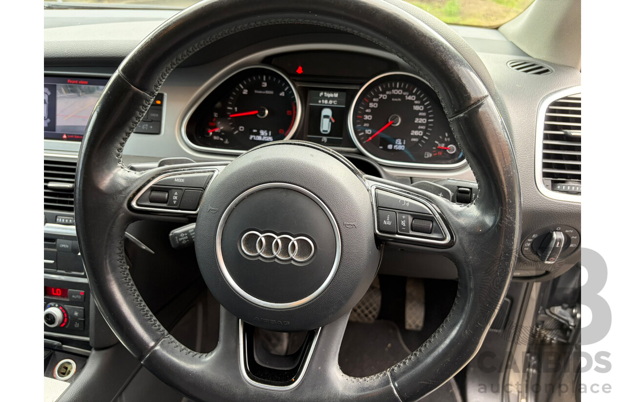 01/2014 Audi Q7 3.0 TDI QUATTRO AWD MY14 4D 7 Seat Wagon Grey Turbo Diesel 3.0L