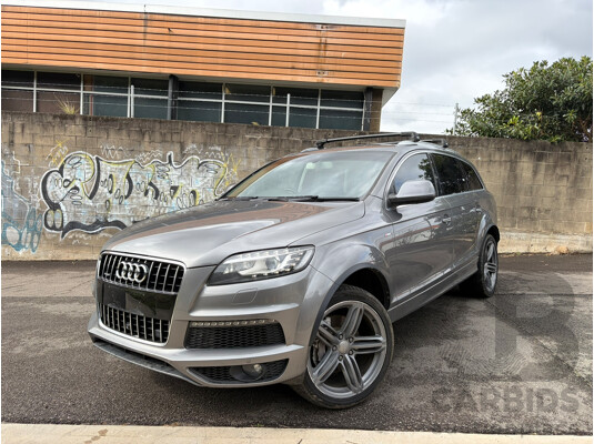 01/2014 Audi Q7 3.0 TDI QUATTRO AWD MY14 4D 7 Seat Wagon Grey Turbo Diesel 3.0L