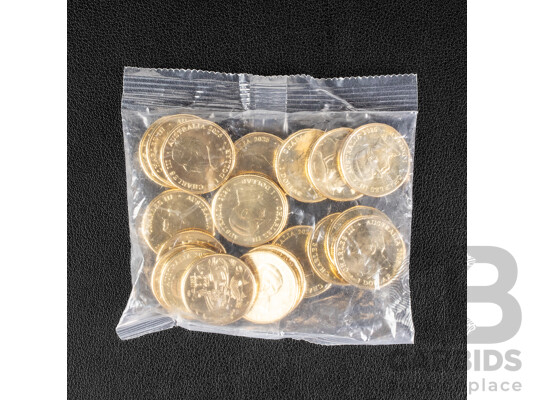 Twenty Australian 2025 UNC One Dollar Coins, Aussie Big Things