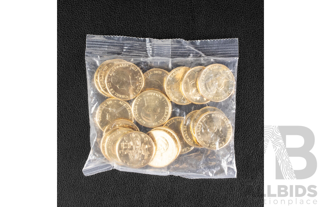 Twenty Australian 2025 UNC One Dollar Coins, Aussie Big Things