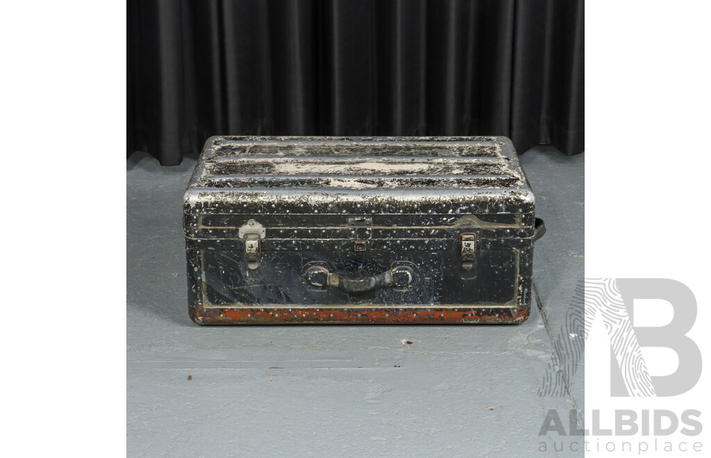 Vintage Aluminium United Nations Military Trunk