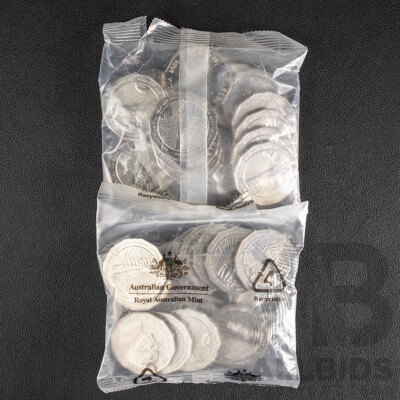 Forty Australian UNC 2026 Fifty Cent Coins, Gurindji Wave Hill Walk Off 1966, Birthplace  of Aboriginal Land Rights ACT 1976