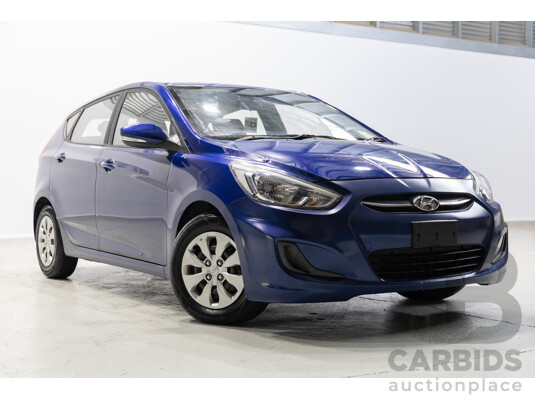 3/2017 Hyundai Accent Active RB4 MY17 5d Hatchback Blue 1.4L