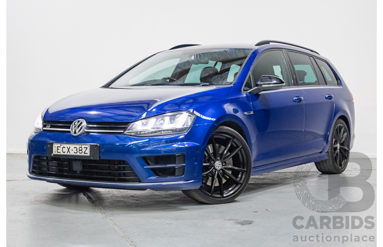 9/2015 Volkswagen Golf R Wolfsburg Edition (AWD) AU MY16 4d Wagon Lapiz Blue Metallic Turbo 2.0L